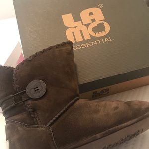 Lamo Suede Faux Fur Ankle Boots